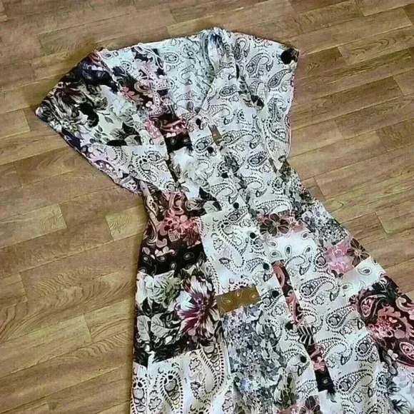 Zara Lightweight Mix Print Dress - Picture 3 of 5